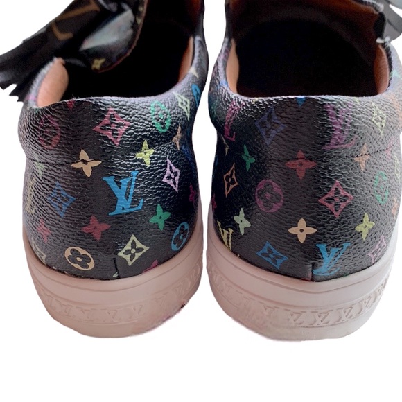 ‼️🌈 Luxury LV Style Monogram Multicolor Loafer 🔥‼️ - Picture 4 of 11